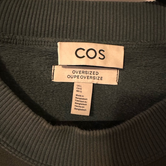 COS Sweatshirt in Teal - size L - Picture 3 of 3